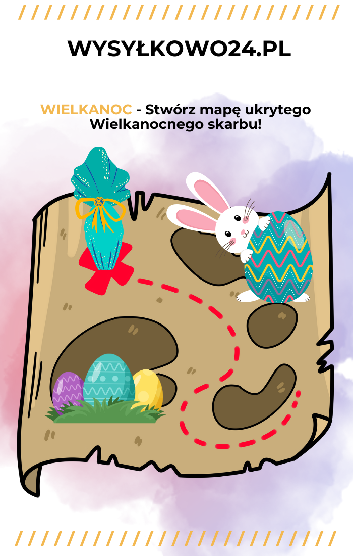 Wielkanocna Mapa Szukanie Jajek