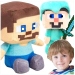 MINECRAFT Pluszowe Maskotki Diamentowy Steve i Jeżdżący Steve