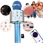 MIKROFON BEZPRZEWODOWY KARAOKE GŁOŚNIK BLUETOOTH ZŁOTY  IDEALNY NA PREZENT