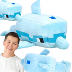 MASKOTKA Z GRY MINECRAFT WODNY ŚWIAT DUŻY DELFIN DELFINEK PRZYTYLANKA PLUSZ