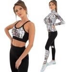 KOMPLET DRESOWY TRZYCZĘŚCIOWY SPORTOWY KOLOROWY DAMSKI DUŻY ROZMIAR XL
