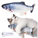 ELEKTRYCZNA RYBKA SKACZĄCA ZABAWKA DLA KOTA RYBA