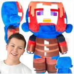 MASKOTKA MINECRAFT Z GRY RED HAIR HERO RANGER MIĘKKA DUŻA PRZYTULANKA MIŚ