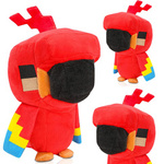 MINECRAFT DUŻA MASKOTKA Z GRY CZERWONA PAPUGA PLUSZOWA FIGURKA PRZYTULANKA