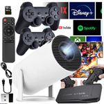 PROJEKTOR LED + KONSOLA GAME STICK LITE  ANDROID 2 PADY GRY PILOT WIFI USB