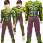 HULK KOSTIUM DLA CHŁOPCA NA BAL PRZEBRANIE NA BAL AVENGERS STRÓJ L 122-128