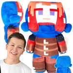 MASKOTKA MINECRAFT Z GRY RED HAIR HERO RANGER MIĘKKA DUŻA PRZYTULANKA MIŚ