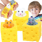 SQUISHY ZABAWKA ANTYSTRESOWA MYSZKA W SERZE GNIOTEK ZESTAW 3 SZTUK