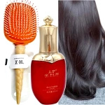 ZESTAW DO WŁOSÓW PERFUMOWANY OLEJEK + SZCZOTKA  Z LUSTERKIEM