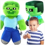 MINECRAFT Zestaw Pluszowych Maskotek Baby Zombie i Zombie