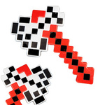 SIEKIERA MINECRAFT TOPÓR MŁOTEK PIXEL ŚWIECI GRA