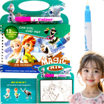 KRAINA LODU ANNA ELSA KOLOROWANKA WODNA MAGICZNY FLAMASTER OBRAZKI RYSUNKI