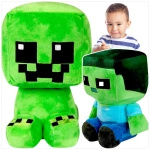 MINECRAFT Duża Pluszowa Maskotka CREEPER BABY ZOMBIE