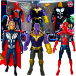 FIGURKI AVENGERS 3w1 ZESTAW SPIDERMAN THANOS THOR DUŻA FIGURKA AKCESORIA