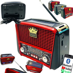 Radio Retro Solarne z USB – Twoje stylowe i funkcjonalne centrum muzyczne!