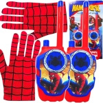 SPIDERMAN Zestaw Rękawiczki 2szt + Walkie Talkie