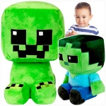 MINECRAFT Duża Pluszowa Maskotka CREEPER BABY ZOMBIE
