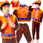 STRÓJ PSI PATROL ZUMA KOSTIUM PRZEBRANIE CZAPKA ROZMIAR L 116-122 NA BAL