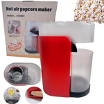 MASZYNA DO POPCORNU BEZTŁUSZCZOWA 1200W DO DOMU AUTOMAT URZĄDZENIE 230V Z POJEMNIKIE NA POPCORN