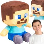 DUŻA MASKOTKA STEVE MINECRAFT PRZYTULANKA PLUSZAK LUDEK Z GRY MIĘKKA POSTAĆ