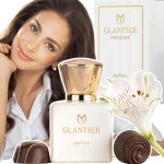 GLANTIER 477 PERFUMY DLA KOBIET 50 ml KWIATOWO PRALINOWY ZAPACH DAMSKI