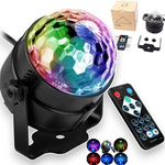 KULA DISCO PROJEKTOR RGB LED DYSKOTEKOWY REFLEKTOR NA IMPREZĘ LASER PILOT