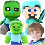 MINECRAFT Zestaw Pluszowych Maskotek