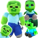 MINECRAFT Zestaw Pluszowych Maskotek Baby Zombie i Zombie