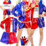 STRÓJ HARLEY QUINN DLA DZIEWCZYNKI NASTOLATKI PRZEBRANIE NA BAL KOSTIUM XL