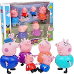 ŚWINKA PEPPA FIGURKI RODZINA GEORGE MAMA TATA X6 PRZYJACIELE DUŻY ZESTAW