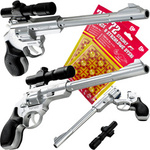 Duży rewolwer na kapiszony + 2 pakiety kapiszonów