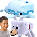 MINECRAFT - ZESTAW PLUSZOWYCH MASKOTEK 2w1 DELFIN PIES