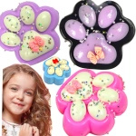 MEGA DUŻY GNIOTEK ANTYSTRESOWY KOCIA ŁAPKA Z POSYPKĄ SQUISHY - 3 SZTUKI W ZESTAWIE