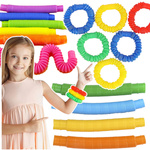 RURKA RURKI RURY SENSORYCZNE ANTYSTRESOWE XXL TUBA TUBY GNIOTEK DŁUGI 66 CM