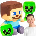 MINECRAFT Zestaw Pluszowa Maskotka CREEPER JEŻDŻĄCY STEVE