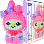 KLOCKI KONSTRUKCYJNE KUROMI DUŻA FIGURKA MELODY 3834 ELEMENTY ZESTAW XXL