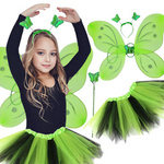 STRÓJ 4w1 MOTYL PRZEBRANIE KOSTIUM MOTYLEK WRÓŻKA