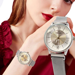 3 Kolory Do Wyboru Klasyczny Zegarek Damski Mesh Na Dzień Kobiet