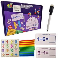 Drewniane Puzzle Montessori 3w1 Cyfry