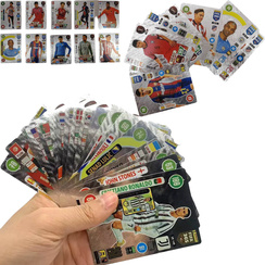Karty piłkarskie z piłkarzami FIFA - 10 sztuk srebrne kolekcjonerskie