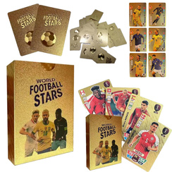 Karty piłkarskie z piłkarzami FIFA - 20 sztuk złote kolekcjonerskie