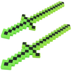 MINECRAFT Miecz ze światłem i z dźwiękiem pixelowy zielony