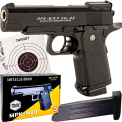 Pistolet metalowy na kulki - imitacja broni MPK-M20