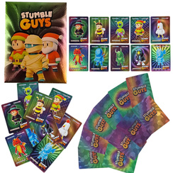STUMBLE GUYS karty - 10 sztuk kolorowe Rainbow! kolekcjonerskie