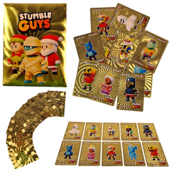 STUMBLE GUYS karty - 10 sztuk złote kolekcjonerskie