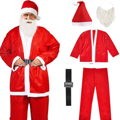 Strój Święty Mikołaj - kostium Świętego Mikolaja dla dorosłych 5w1