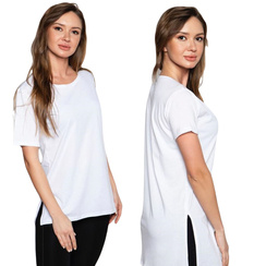 T-shirt Damski Klasyczny Biały L