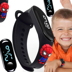 Zegarek LED Dla Dzieci Spiderman